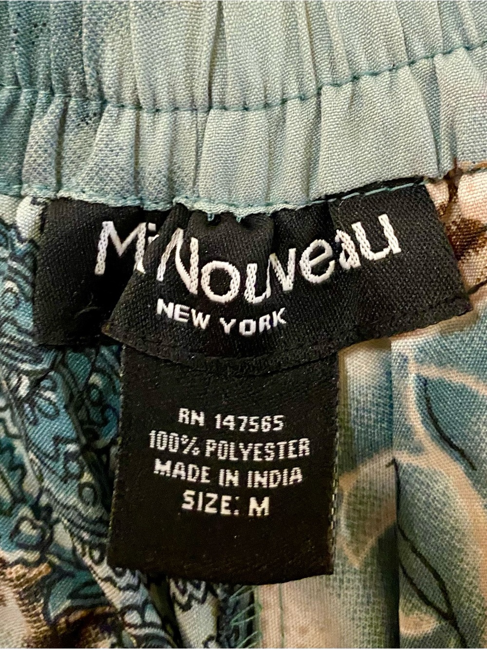Mix Nouveau Floral Maxi Skirt in Teal & Mauve - Size Medium - NWT! - Picture 3 of 3